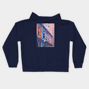 Easton PA - Street With Bay Window Kids Hoodie